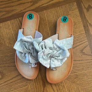 Floral Embellished Slide Flip Flop Sandals